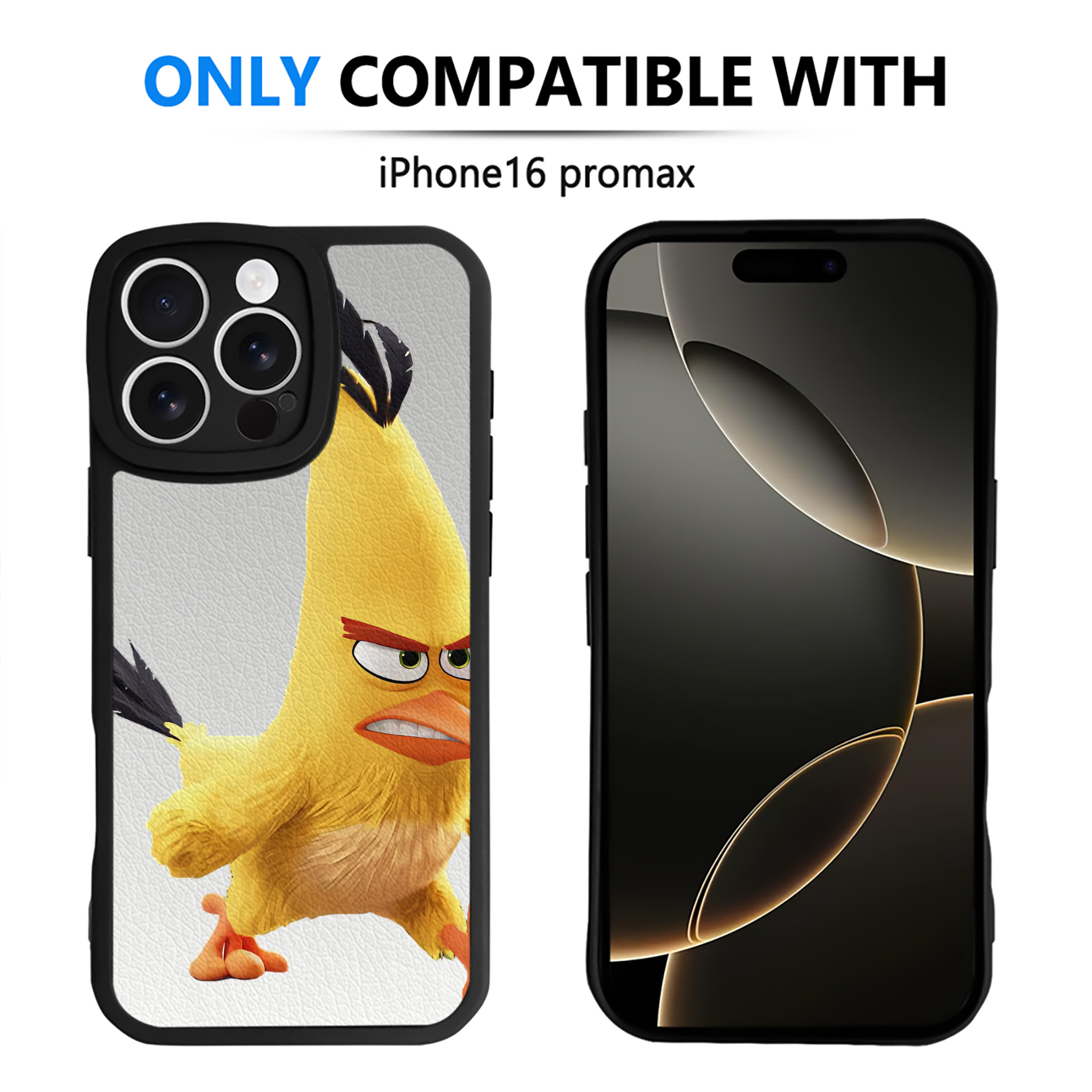 （画像用） Angry Birds アングリーバード 【iPhone 16シリーズ対応】シリコンスマホケース（レザー調） 材質：シリコン